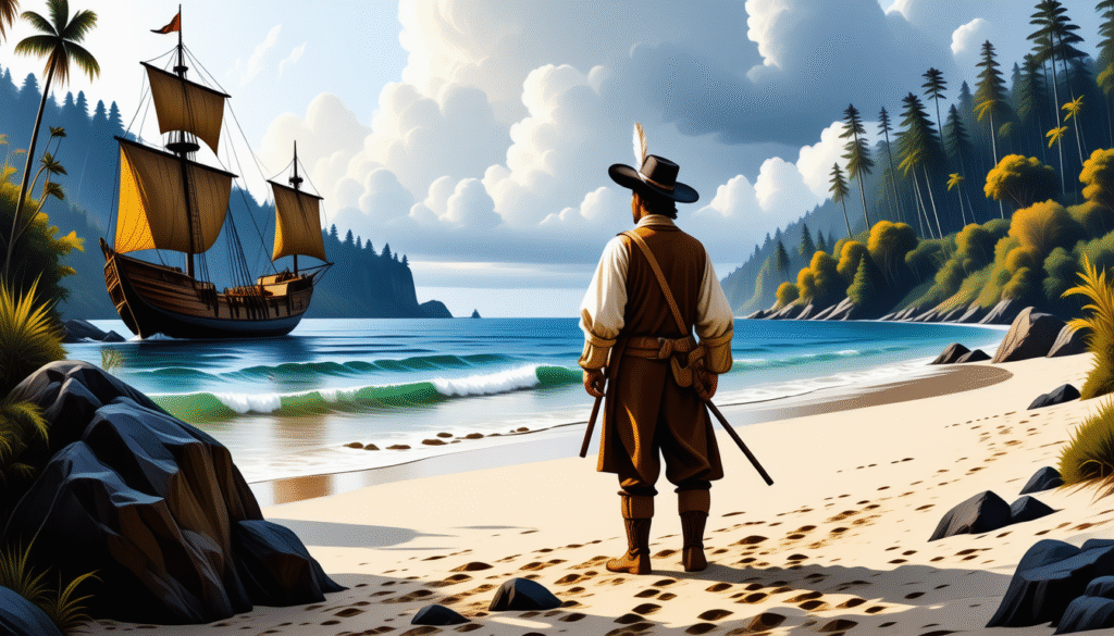 découvrez l'aventure d'un explorateur européen à la découverte du « nouveau monde » et son impact historique.